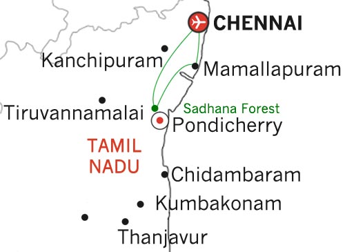 Inde du Sud - Tamil Nadu -Séjour participatif à Sadhana Forest - 31 jours